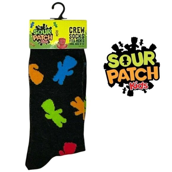 Odd Sox Other - Sour Patch Kids Crew Socks Mens Novelty Funny Print Unisex OS Shoe Size 6-12